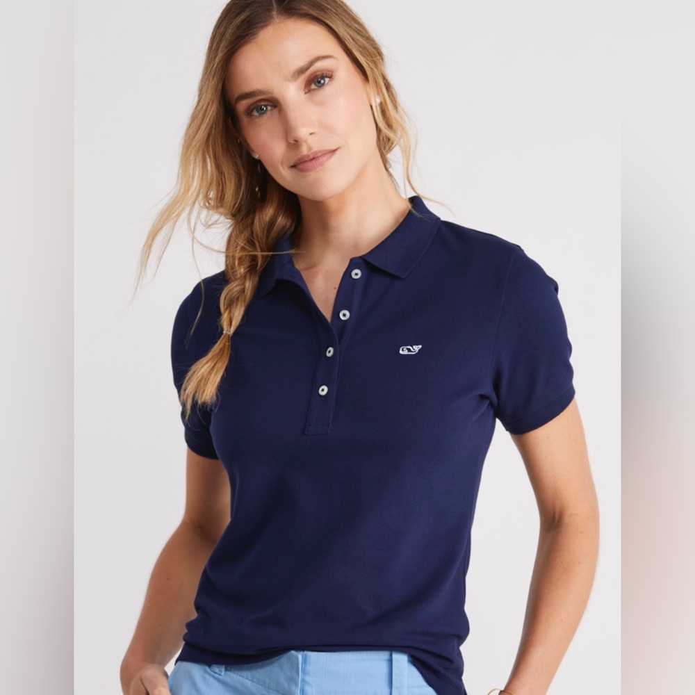 Pink Vineyard Vines Susie fit polo size xs